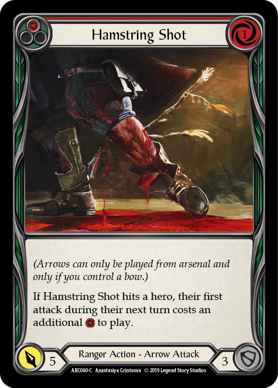 Hamstring Shot (Red) [ARC060-C] (Arcane Rising)  1st Edition Normal | Cracking-Singles