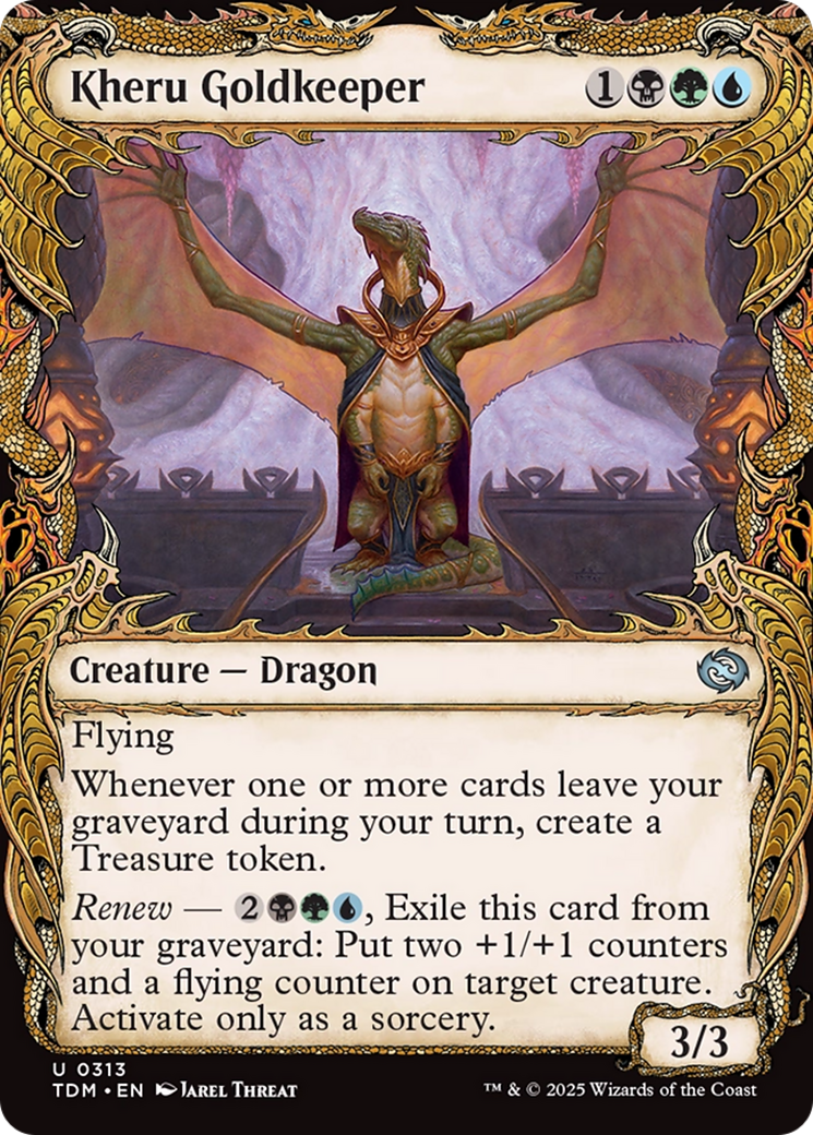 Kheru Goldkeeper (Showcase) [Tarkir: Dragonstorm] | Cracking-Singles