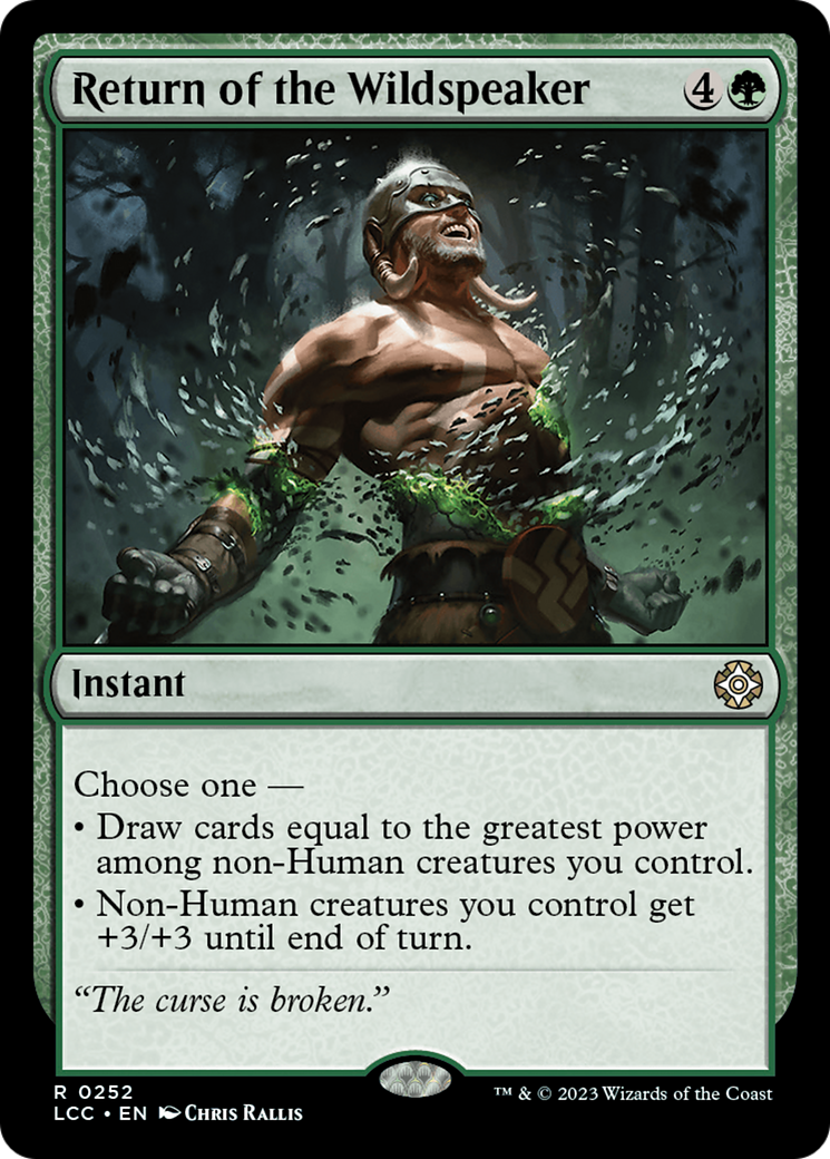 Return of the Wildspeaker [The Lost Caverns of Ixalan Commander] | Cracking-Singles