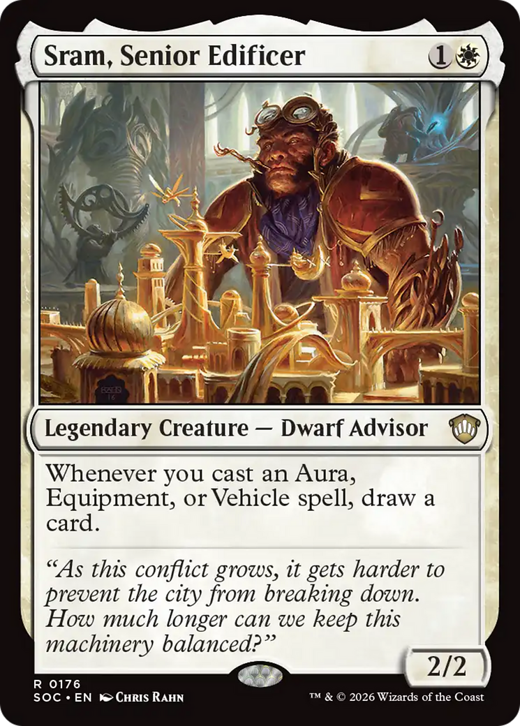 Sram, Senior Edificer [Secrets of Strixhaven Commander] | Cracking-Singles