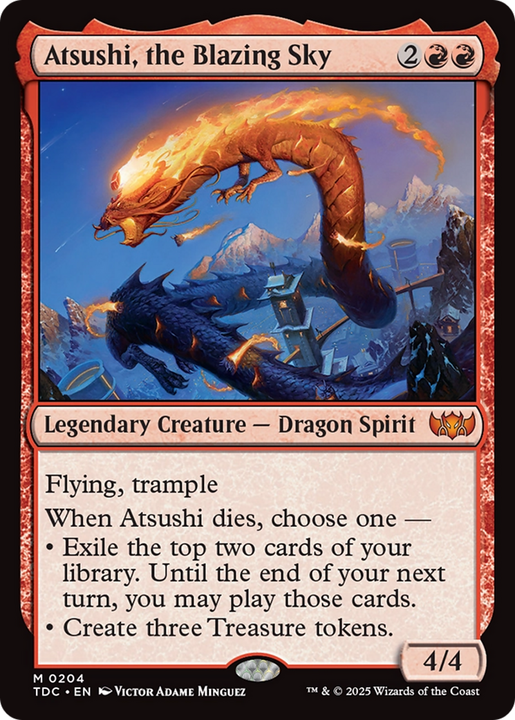 Atsushi, the Blazing Sky [Tarkir: Dragonstorm Commander] | Cracking-Singles