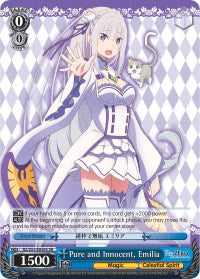 Pure and Innocent, Emilia SR (RZ/S55-E056S SR) [Re:ZERO Vol.2] | Cracking-Singles