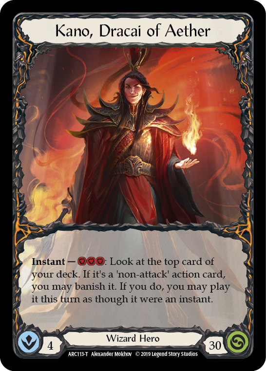 Kano // Kano, Dracai of Aether [ARC114-T // ARC113-T] (Arcane Rising)  1st Edition Normal | Cracking-Singles