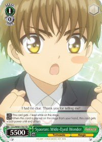 Syaoran: Wide-Eyed Wonder (CCS/WX01-T03 TD) [Cardcaptor Sakura: Clear Card] | Cracking-Singles