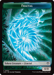 Fractal (0004) // Spirit (0010) Double-Sided Token [Secrets of Strixhaven Tokens] | Cracking-Singles