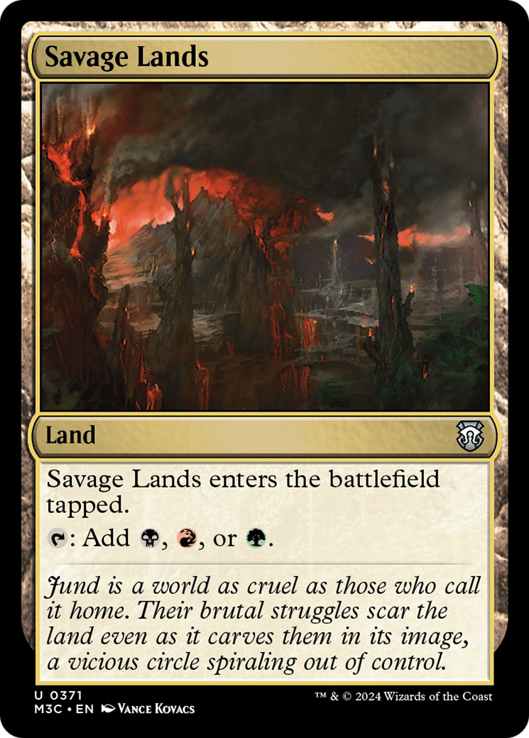 Savage Lands (Ripple Foil) [Modern Horizons 3 Commander] | Cracking-Singles