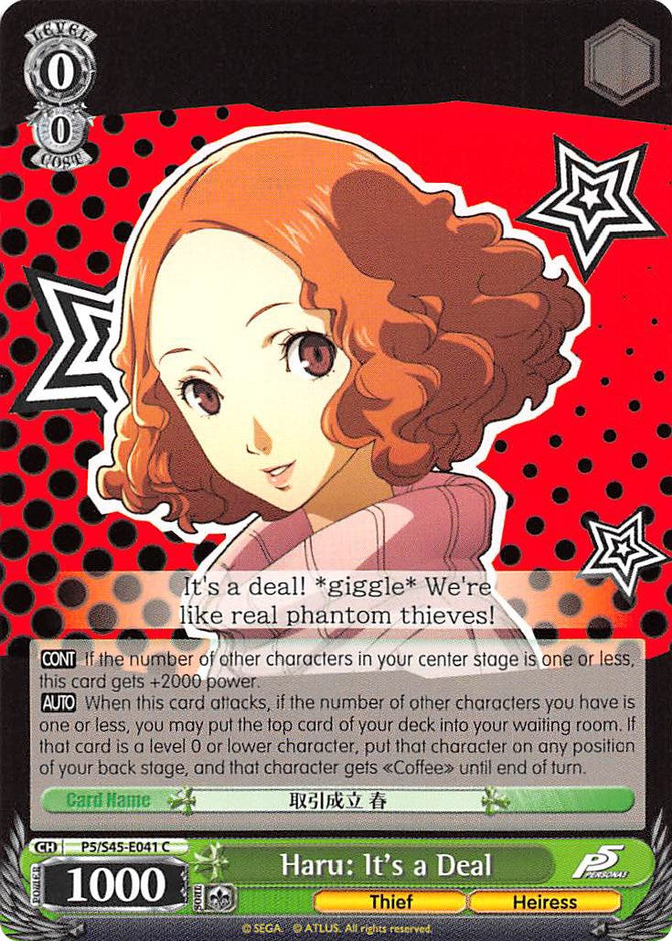 Haru: It's a Deal (P5/S45-E041 C) [Persona 5] | Cracking-Singles