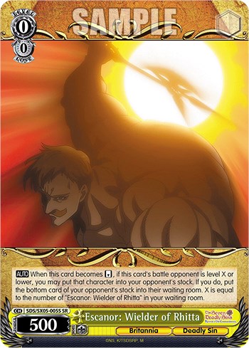 Escanor: Wielder of Rhitta (SR) [The Seven Deadly Sins: Revival of The Commandments] | Cracking-Singles