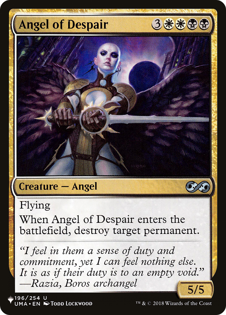 Angel of Despair [The List] | Cracking-Singles