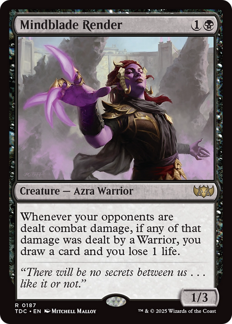 Mindblade Render [Tarkir: Dragonstorm Commander] | Cracking-Singles