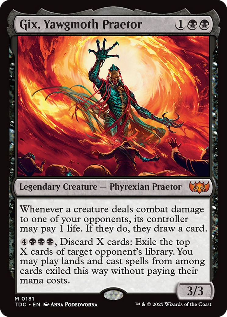 Gix, Yawgmoth Praetor [Tarkir: Dragonstorm Commander] | Cracking-Singles