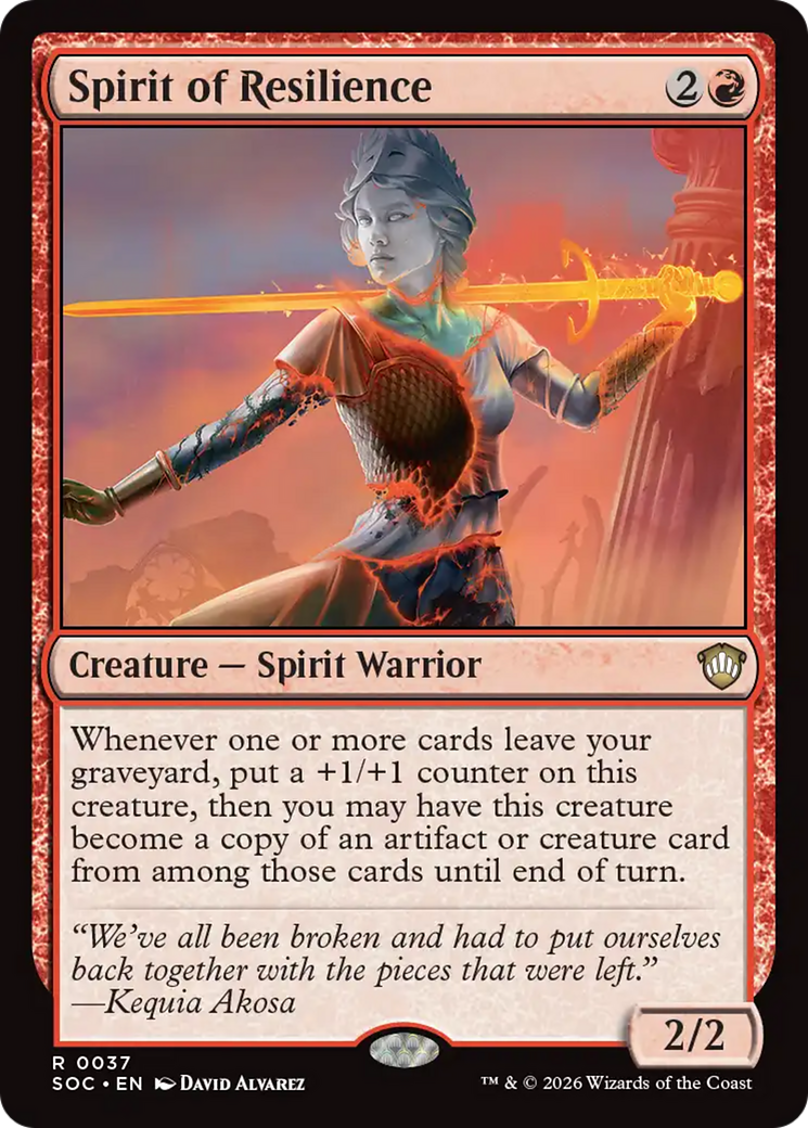 Spirit of Resilience [Secrets of Strixhaven Commander] | Cracking-Singles