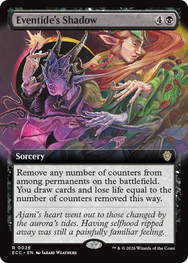 Eventide's Shadow (Extended Art) [Lorwyn Eclipsed Commander] | Cracking-Singles