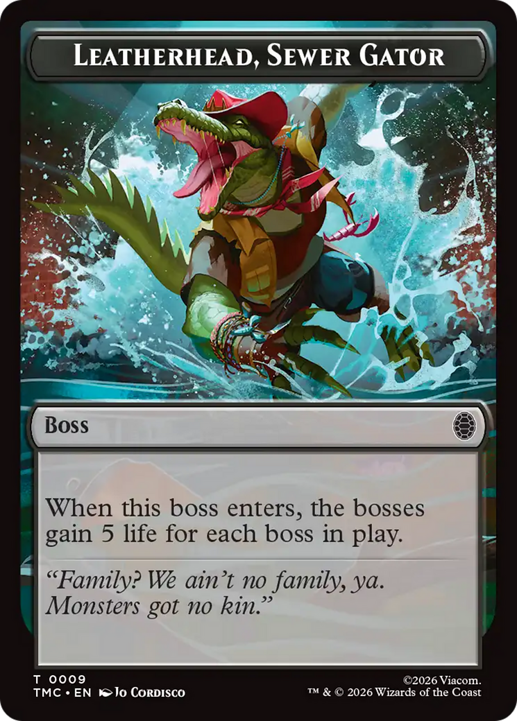 Leatherhead, Sewer Gator [Teenage Mutant Ninja Turtles Commander Tokens] | Cracking-Singles