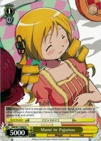 Mami in Pajamas (MM/W17-E005 R) [Puella Magi Madoka Magica] | Cracking-Singles