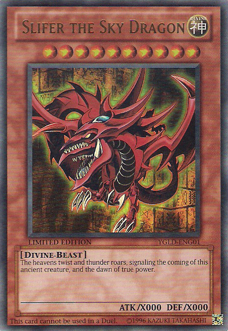 Slifer the Sky Dragon [YGLD-ENG01] Ultra Rare | Cracking-Singles