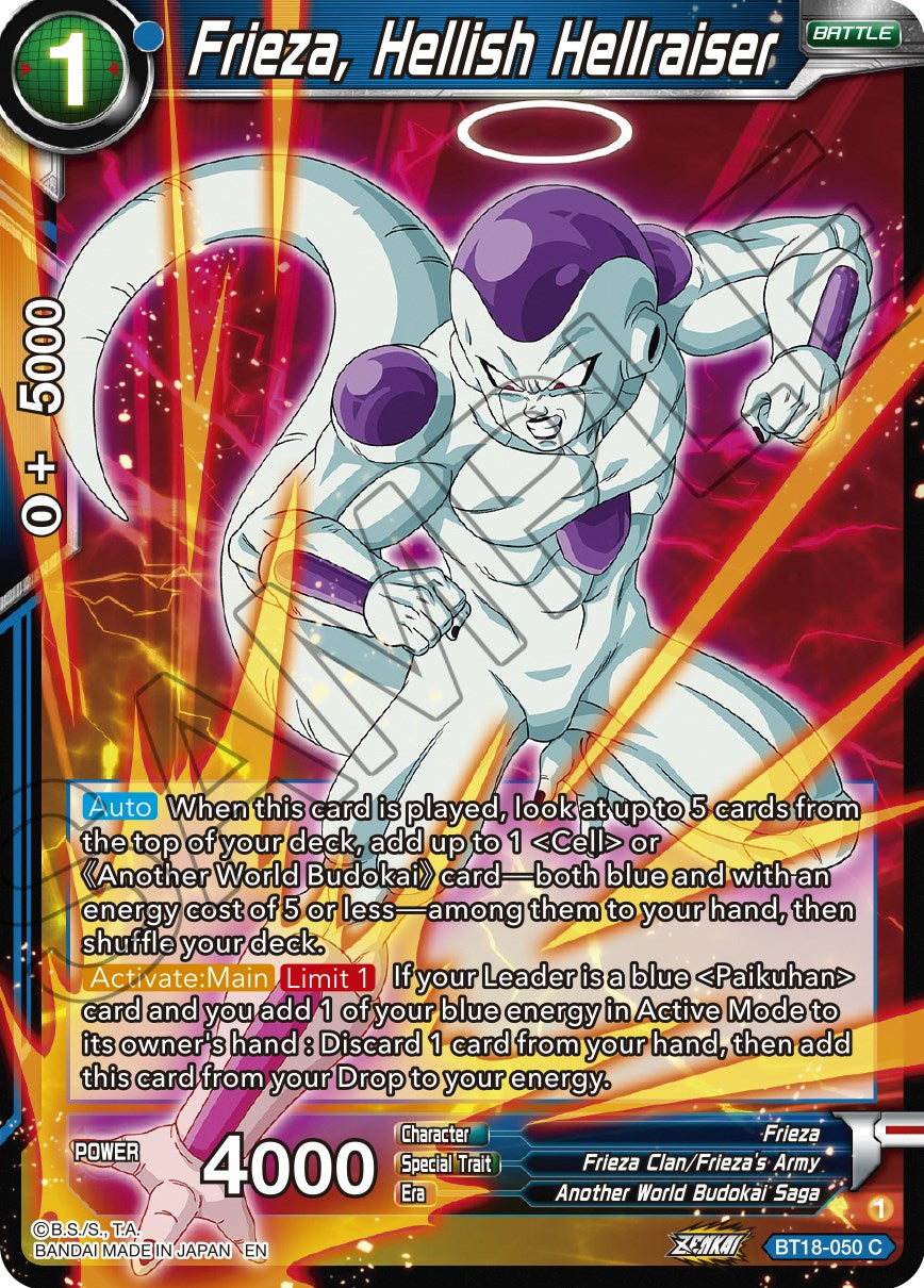 Frieza, Hellish Hellraiser (BT18-050) [Dawn of the Z-Legends] | Cracking-Singles