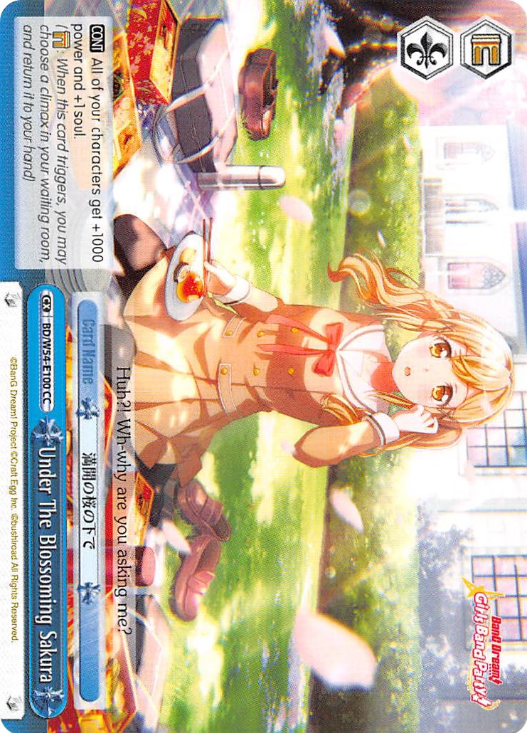 Under The Blossoming Sakura (BD/W54-E100 CC) [BanG Dream! Girls Band Party!] | Cracking-Singles