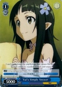 Yui's Simple Answer (SAO/S26-E074 C) [Sword Art Online Vol.2] | Cracking-Singles
