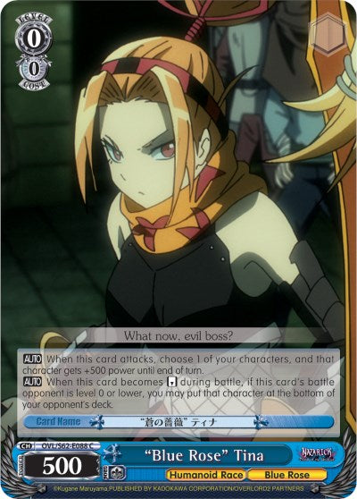 "Blue Rose" Tina (OVL/S62-E088 C) [Nazarick: Tomb of the Undead] | Cracking-Singles