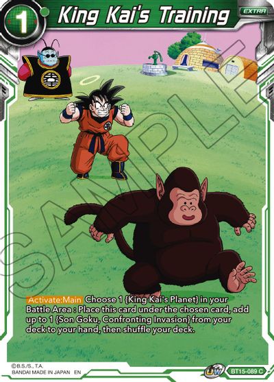 King Kai's Training (BT15-089) [Saiyan Showdown] | Cracking-Singles