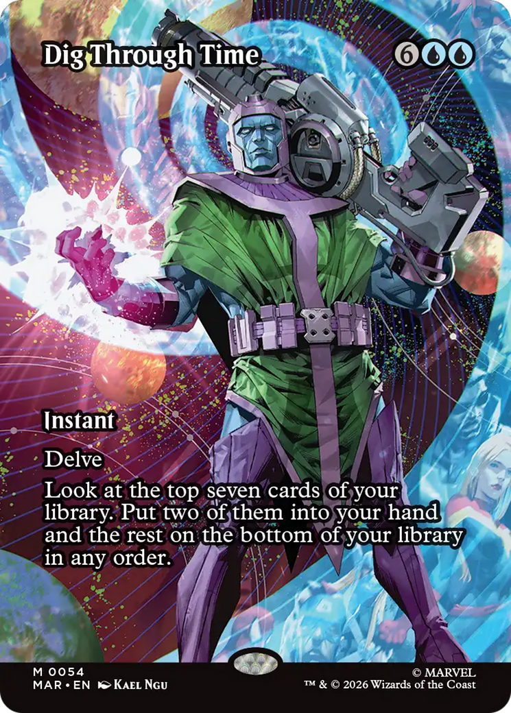 Dig Through Time (Borderless) [Marvel Universe: Eternal-Legal] | Cracking-Singles