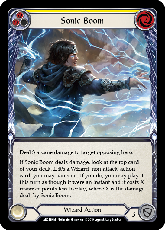 Sonic Boom [ARC119-M] (Arcane Rising)  1st Edition Rainbow Foil | Cracking-Singles
