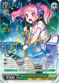 "Want Fries With That?" Aya Maruyama (BD/EN-W03-030SP SP) [BanG Dream! Girls Band Party! MULTI LIVE] | Cracking-Singles