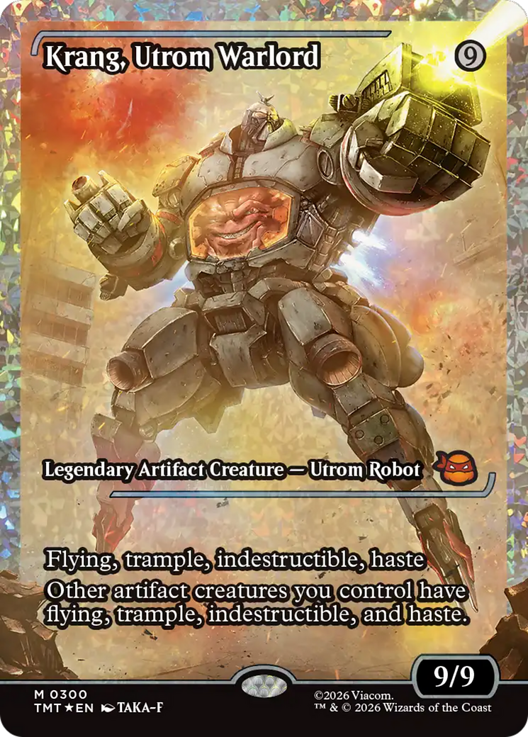 Krang, Utrom Warlord (Showcase) (Fracture Foil) [Teenage Mutant Ninja Turtles] | Cracking-Singles
