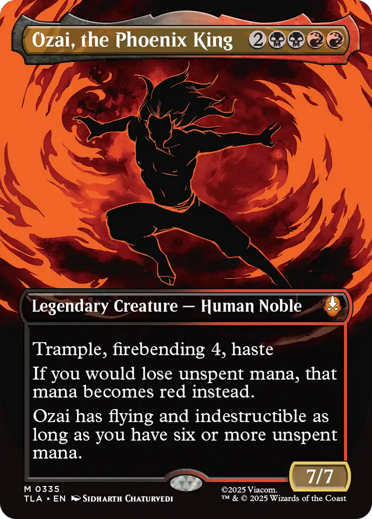 Ozai, the Phoenix King (0335) (Borderless) [Avatar: The Last Airbender] | Cracking-Singles