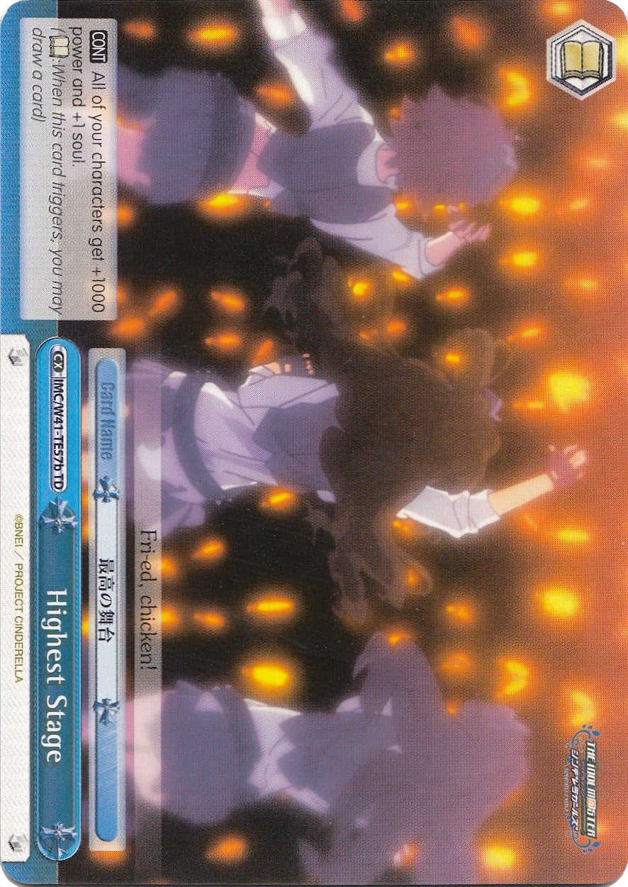 Highest Stage (IMC/W41-TE57b TD) [The iDOLM@STER Cinderella Girls] | Cracking-Singles