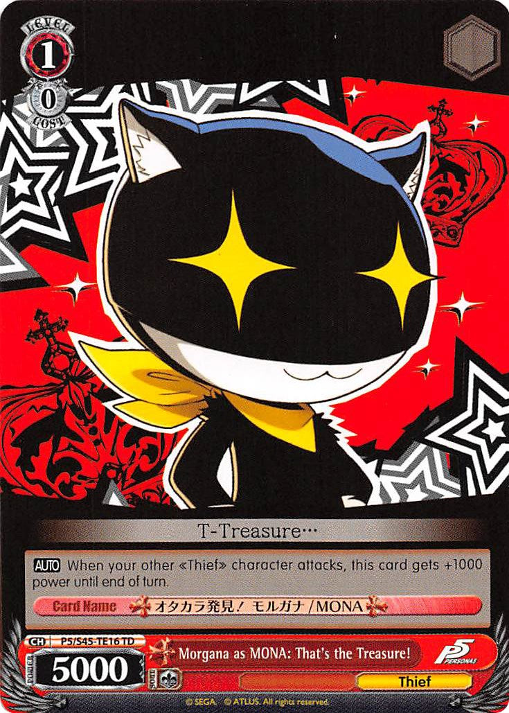 Morgana as MONA: That's the Treasure! (P5/S45-TE16 TD) [Persona 5] | Cracking-Singles