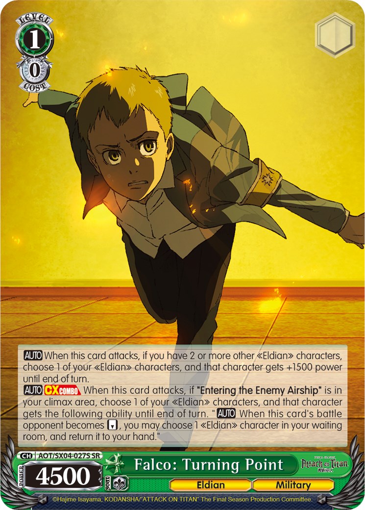 Falco: Turning Point (Foil) [Attack On Titan: Final Season] | Cracking-Singles