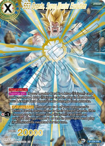 SS3 Gogeta, Super Warrior Evolution (Alternate Art) (P-234) [Special Anniversary Set 2021] | Cracking-Singles