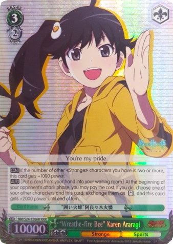 “Wreathe-fire Bee” Karen Araragi (NM/S24-TE06R RRR) [NISEMONOGATARI] | Cracking-Singles