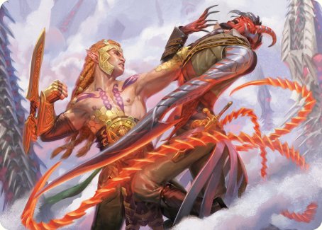 Tyvar's Stand Art Card [Phyrexia: All Will Be One Art Series] | Cracking-Singles