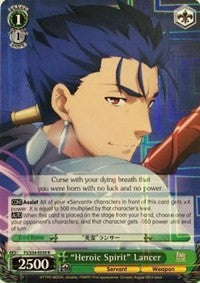 "Heroic Spirit" Lancer (FS/S34-E039 R) [Fate/Stay Night [Unlimited Blade Works]] | Cracking-Singles