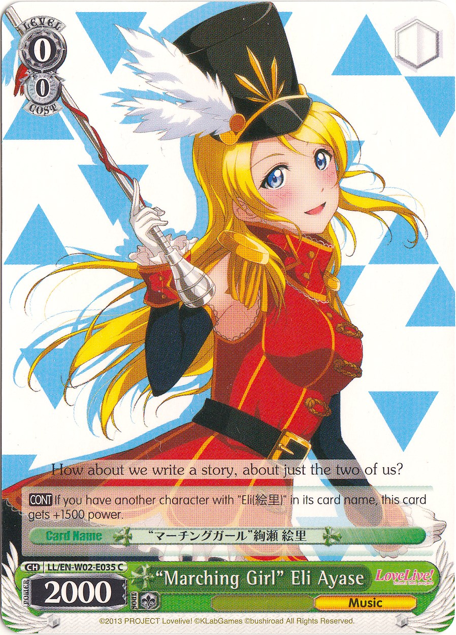 "Marching Girl" Eli Ayase (LL/EN-W02-E035 C) [Love Live! DX Vol.2] | Cracking-Singles