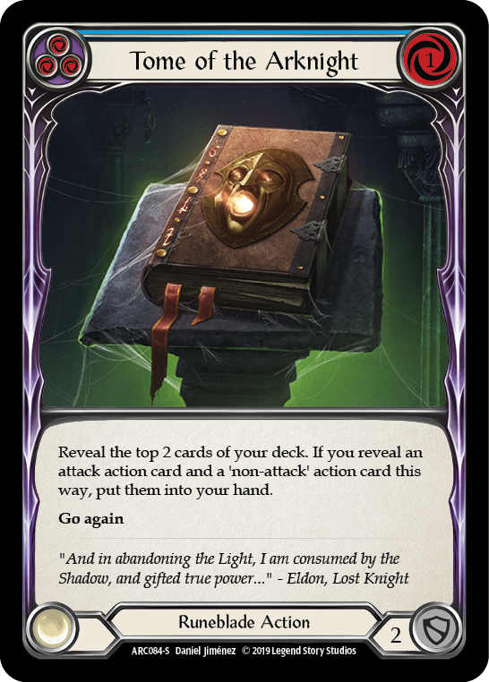 Tome of the Arknight [ARC084-S] (Arcane Rising)  1st Edition Normal | Cracking-Singles