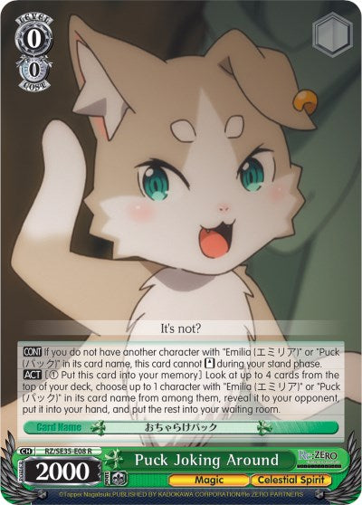 Puck Joking Around (RZ/SE35-E08 R) (Parallel Foil) [Re:ZERO: The Frozen Bond] | Cracking-Singles