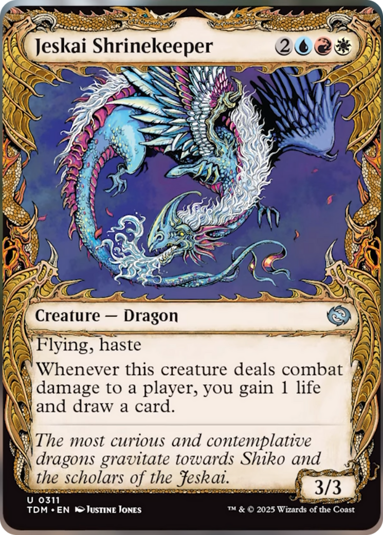 Jeskai Shrinekeeper (Showcase) [Tarkir: Dragonstorm] | Cracking-Singles