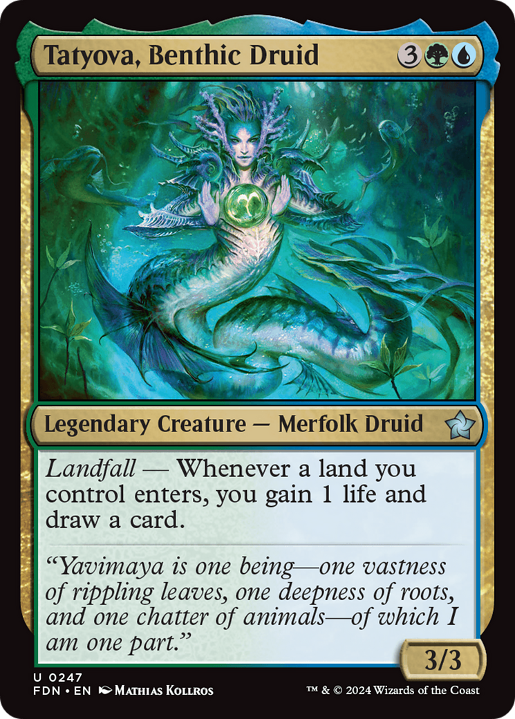 Tatyova, Benthic Druid [Foundations] | Cracking-Singles