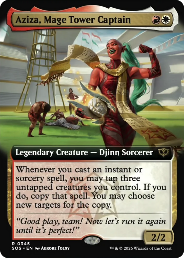 Aziza, Mage Tower Captain (Extended Art) [Secrets of Strixhaven] | Cracking-Singles