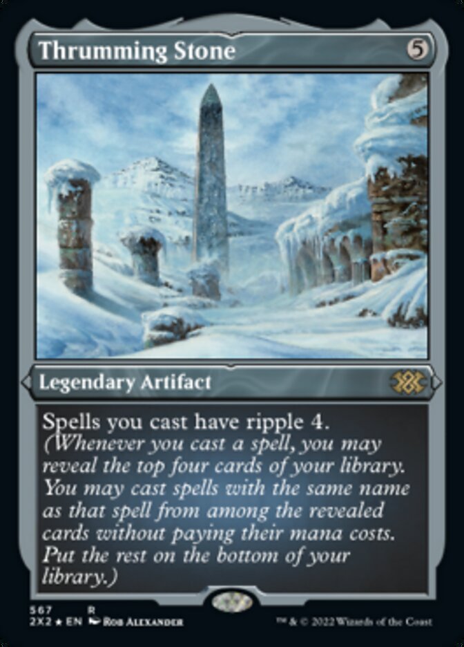 Thrumming Stone (Foil Etched) [Double Masters 2022] | Cracking-Singles