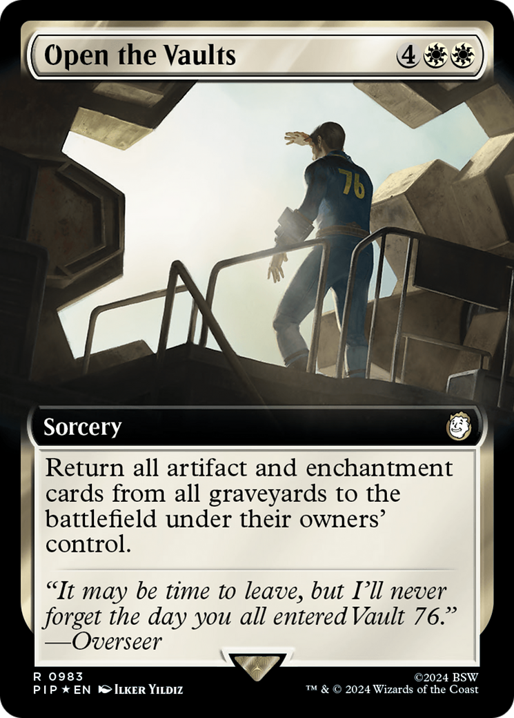 Open the Vaults (Extended Art) (Surge Foil) [Fallout] | Cracking-Singles