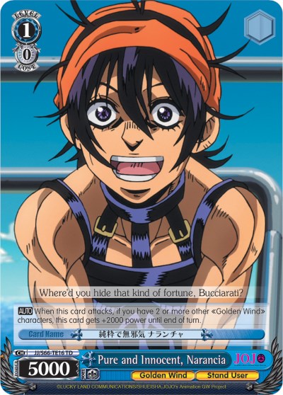 Pure and Innocent, Narancia (JJ/S66-TE16 TD) [JoJo's Bizarre Adventure: Golden Wind] | Cracking-Singles