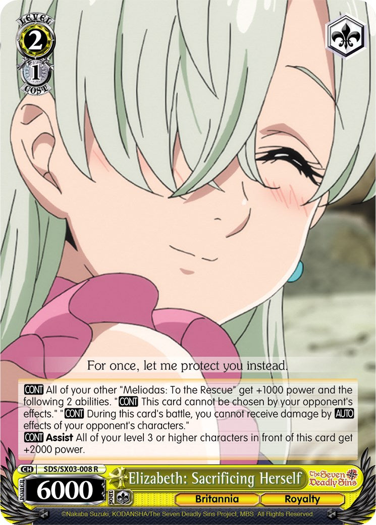 Elizabeth: Sacrificing Herself (SDS/SX03-008 R) [The Seven Deadly Sins] | Cracking-Singles