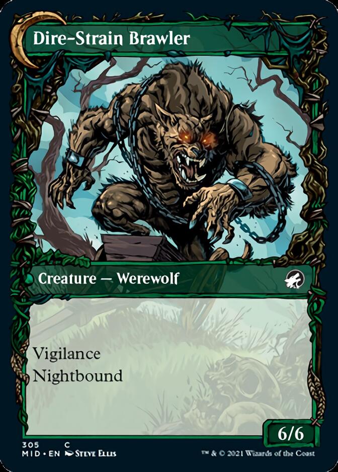 Tireless Hauler // Dire-Strain Brawler (Showcase Equinox) [Innistrad: Midnight Hunt] | Cracking-Singles