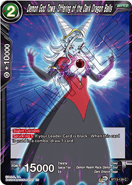 Demon God Towa, Offering of the Dark Dragon Balls (Common) (BT13-139) [Supreme Rivalry] | Cracking-Singles
