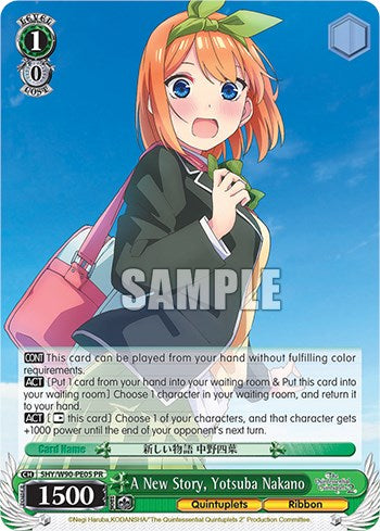 A New Story, Yotsuba Nakano (5HY/W90-PE05 PR) [The Quintessential Quintuplets 2] | Cracking-Singles